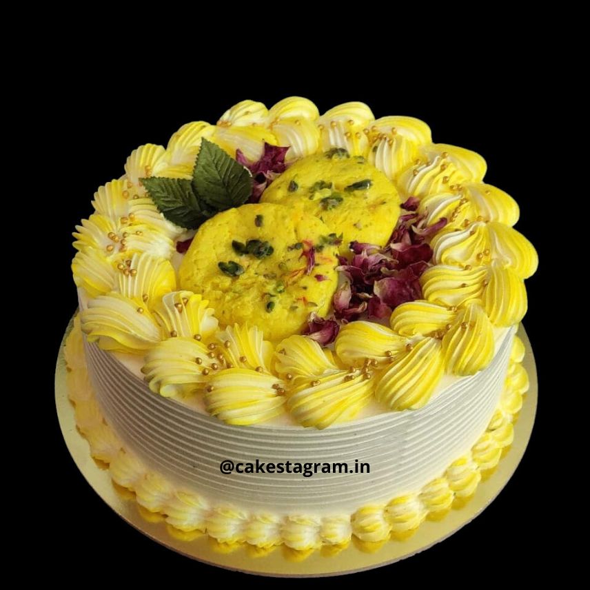 Saffron Bliss rasmalai cake